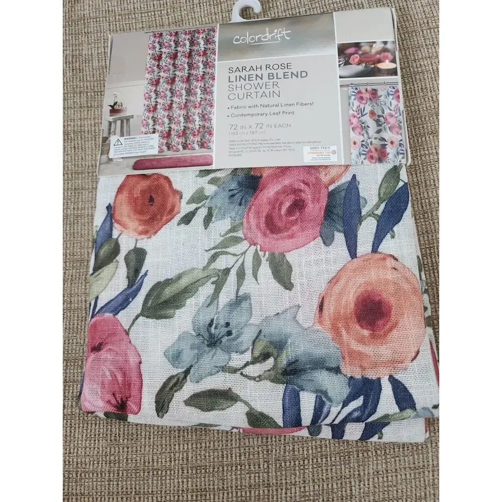 Floral Shower Curtain by Colordrift